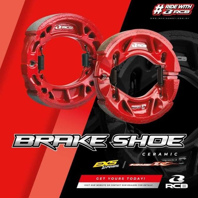 NEW - KAMPAS REM BELAKANG RCB CERAMIC VARIO 150 / VARIO 125 / BEAT STREET 100% ORIGINAL CLICK Tromol