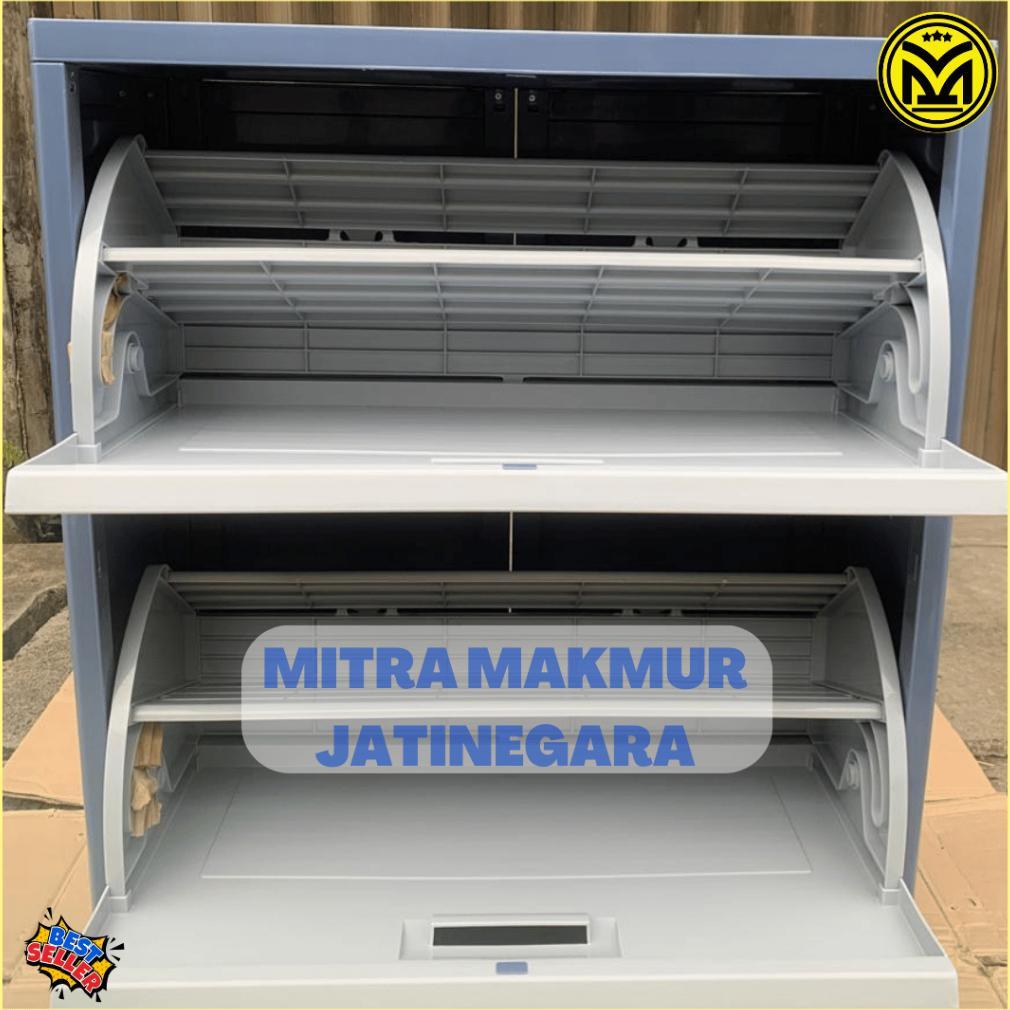 Khusus Kargo - Lion Star Lemari Plastik Sepatu Optima Shoes Cabinet A-80 Rak Sepatu Tertutup Lion St