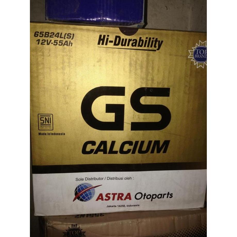 GS CALCIUM 65B24LS 55B24LS aki mobil HRV YARIS RAIZE ROCKY SIENTA CRV