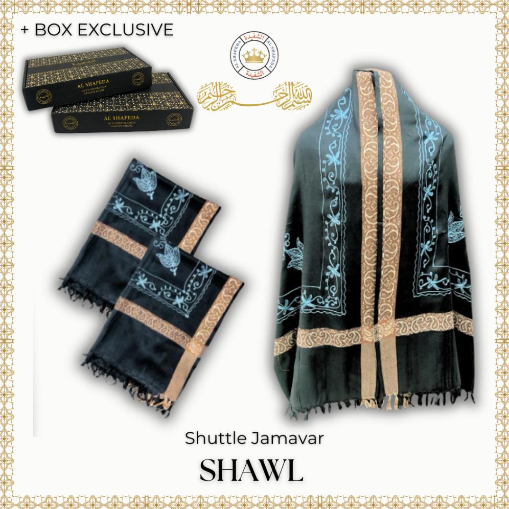 Promo Ramadhann ALSHAFEDA - Sorban kasmir bordir timbul Shawl Single Shuttle Jamavar #N059 kasmir ac