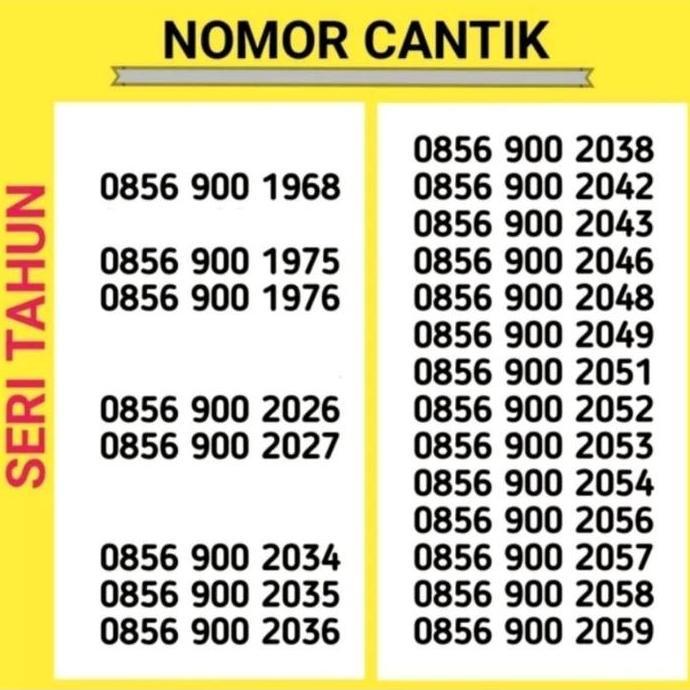 nomor cantik m3 kwartet indosat mentari 11 digit tahun lahir