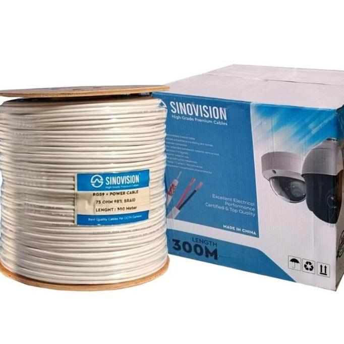 Promo New Murah Promo Kabel Rg59 + Power Cctv Utk Kamera Cctv 1Roll 300M