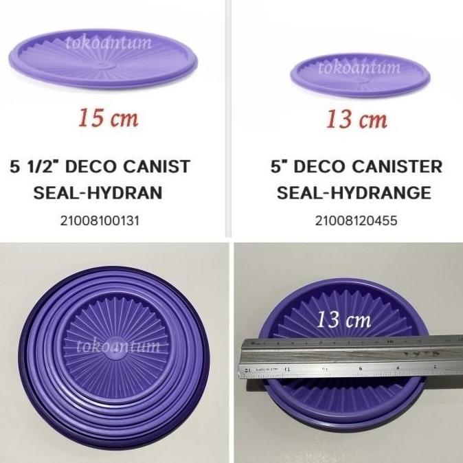 Tutup toples tupperware deco canister
