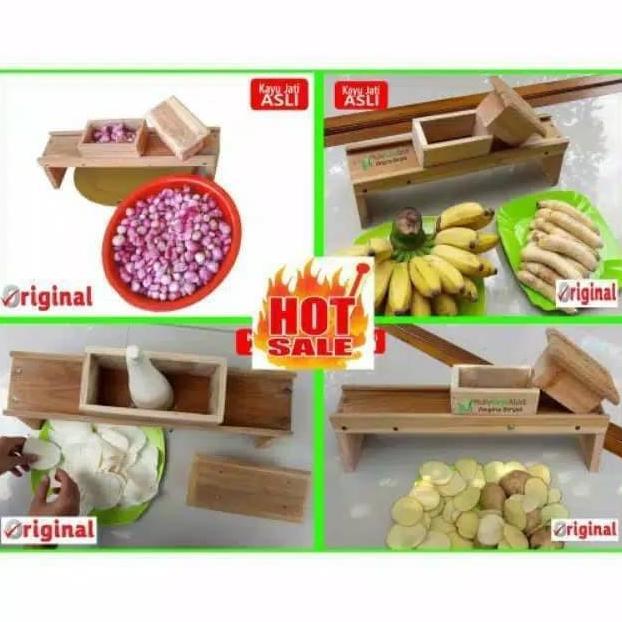 Jual Alat Pengiris / Bawang merah / onion slicer kayu