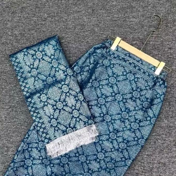DMC 04-Rok songket span jadi dan selendang//set songket rok span dan selendang//rok span jadi pingga