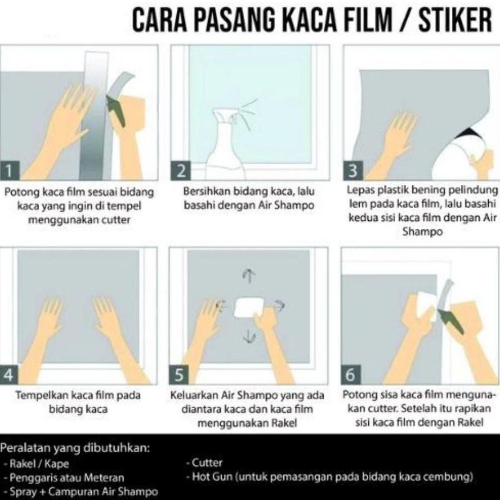 BEST SELLER KACA FILM MOBIL SPARTA / STIKER KACA FILM JENDELA RUMAH ONE WAY CERMIN / KTT / METERAN T