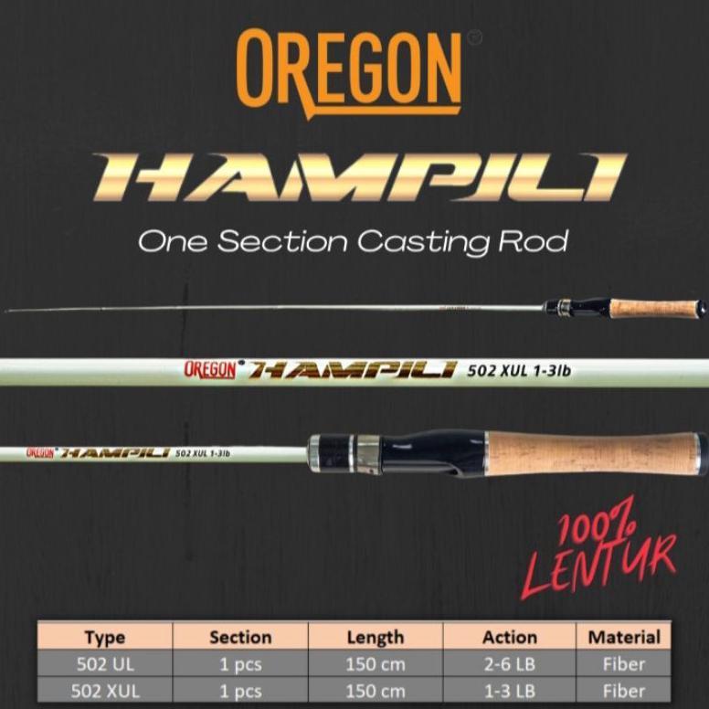 Oregon Hampili Joran Spinning/Bait Casting Fiber