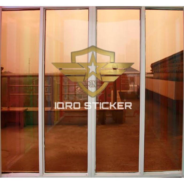 FREE ONGKIR STICKER KACA FILM RIBEN COKLAT 60% / STICKER ANTI GORES KACA MOBIL / STICKER RIBEN COKLA