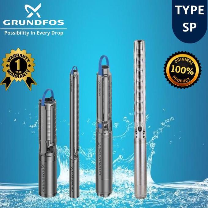 Pompa Air Submersible  Grundfos Sp 5A-21 3 Phase + Ctk