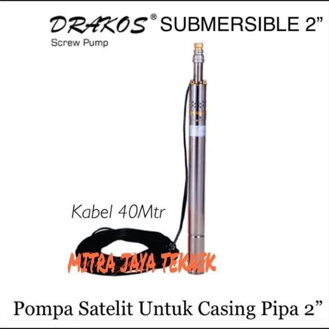 Pompa Air Satelit 2In Submersible Pump Drakos Pompa Celup Sumur Dalam