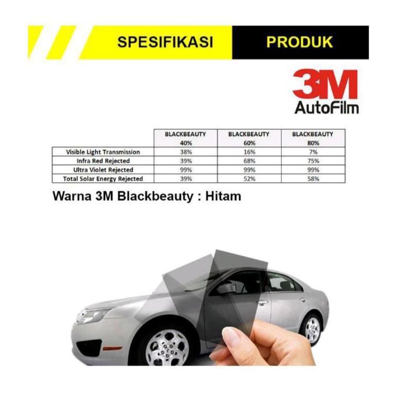 BEST SELLER STIKER KACA FILM 3M AUTO FILM BLACK BEAUTY ORIGINAL THE SERIES KACA FILM 3M MOBIL KACA F