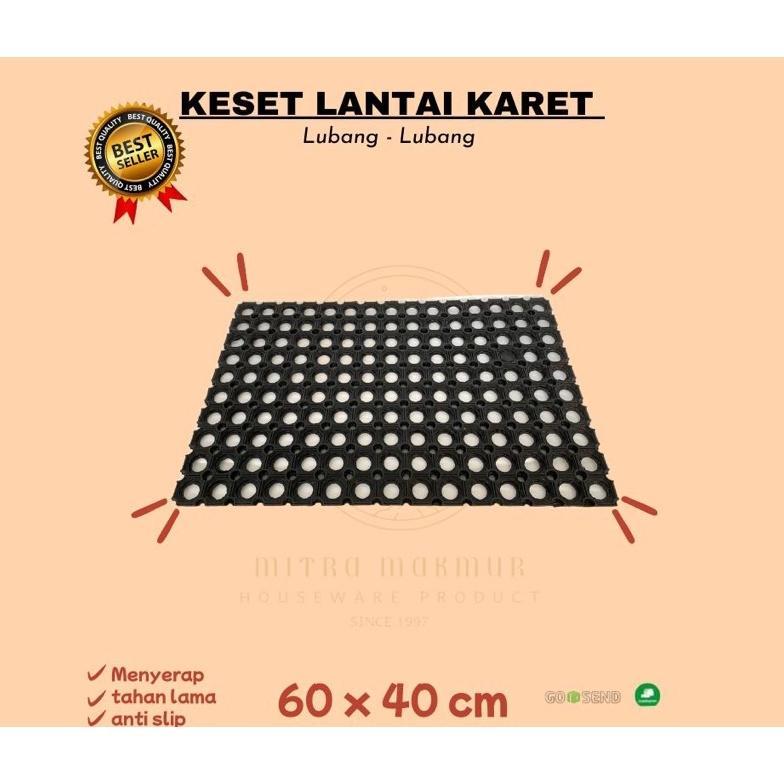 Keset Karet Lubang Anti Slip Keset Kaki Kamar Mandi Keset Lantai Serbaguna Terlaris