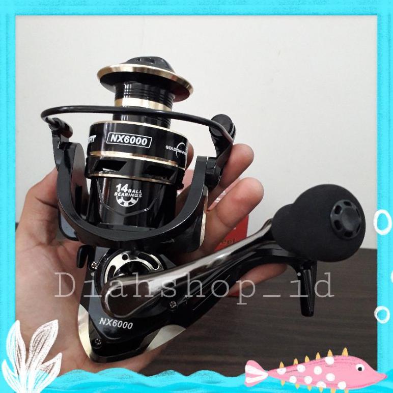 Reel Pancing Nx2000 - Nx6000 Series Metal Fishing Reel 14 Bb