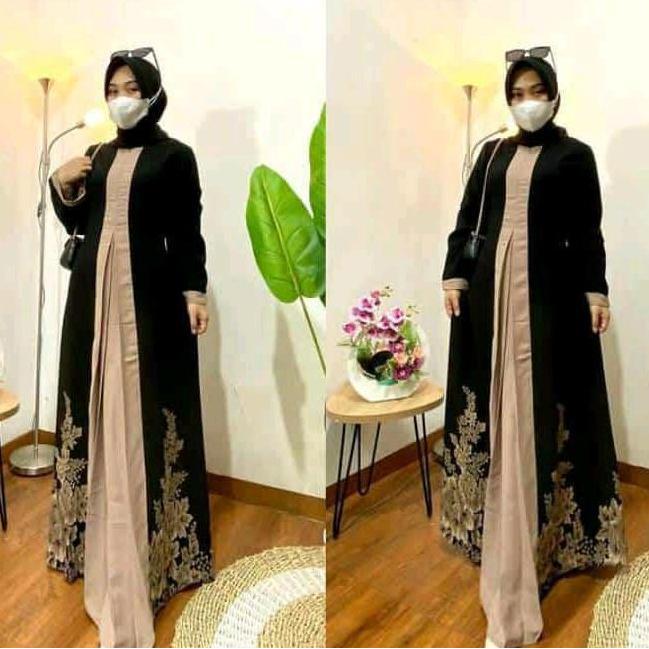 New Gamis Printing Annemarie Dress/Amore By Ruby Original Promo Lebaran