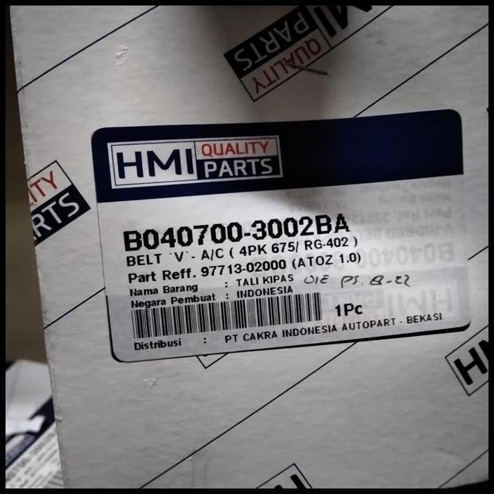 TERLARIS FAN BELT AC HYUNDAI ATOZ 97713-02000 HMI 