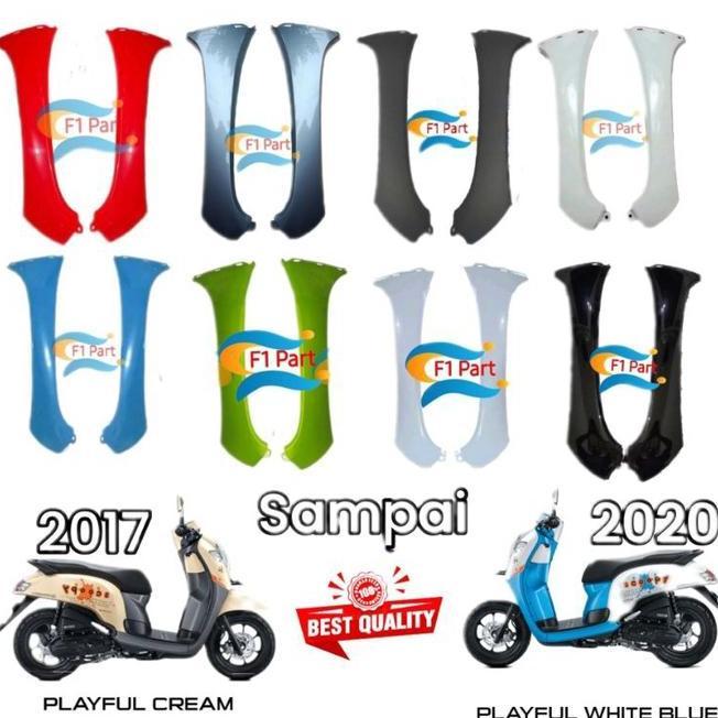 Cover Sayap Depan New 2017 K93 Silver Grey Kiri Kanan Legshield Luar Body Scoopy Fi Esp 2017-2020 Hi