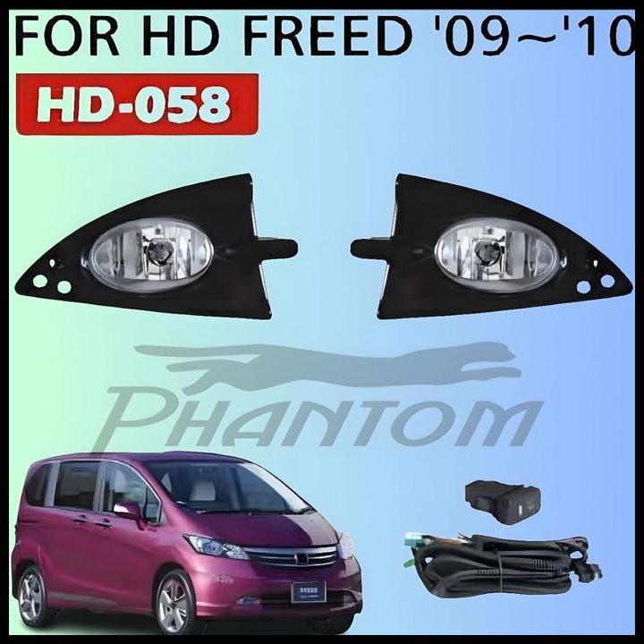 DISKON FOG LAMP FOGLAMP LAMPU KABUT LED DRL HD-058 HONDA FREED FRED 2010 