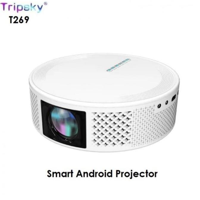 TRIPSKY T269 Proyektor ANDROID Smart Projector 230 ANSI Lumens