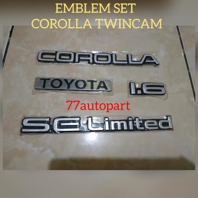 Emblem Corolla Twincam Paket