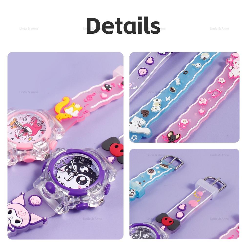 Terbaru L&A Jam Tangan Anak Led Karakter Hello Kitty Kuromi Cute Kids Watch / Jam Tangan Anak 4-12 T