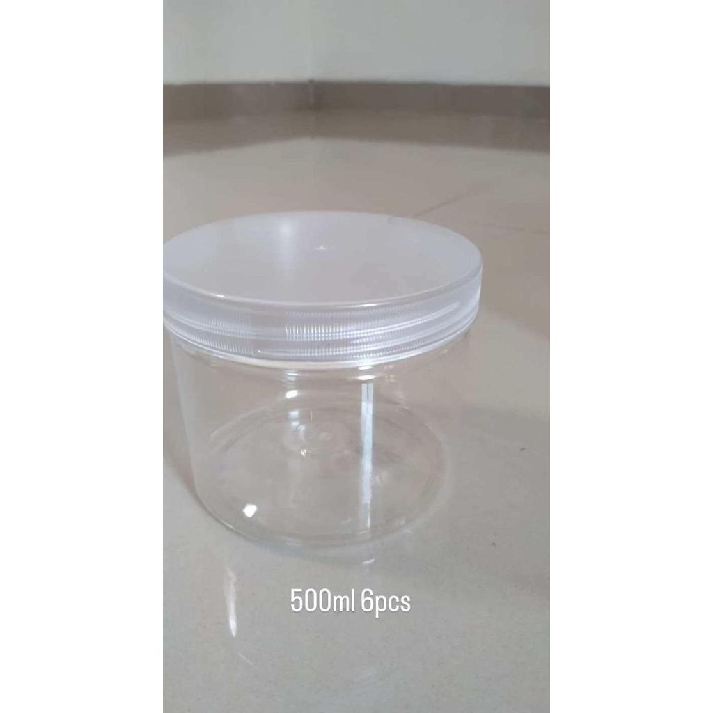Toples Plastik 500Ml-Toples Tabung 500Ml-Toples Clynders 500Ml-Per 6 Pcs