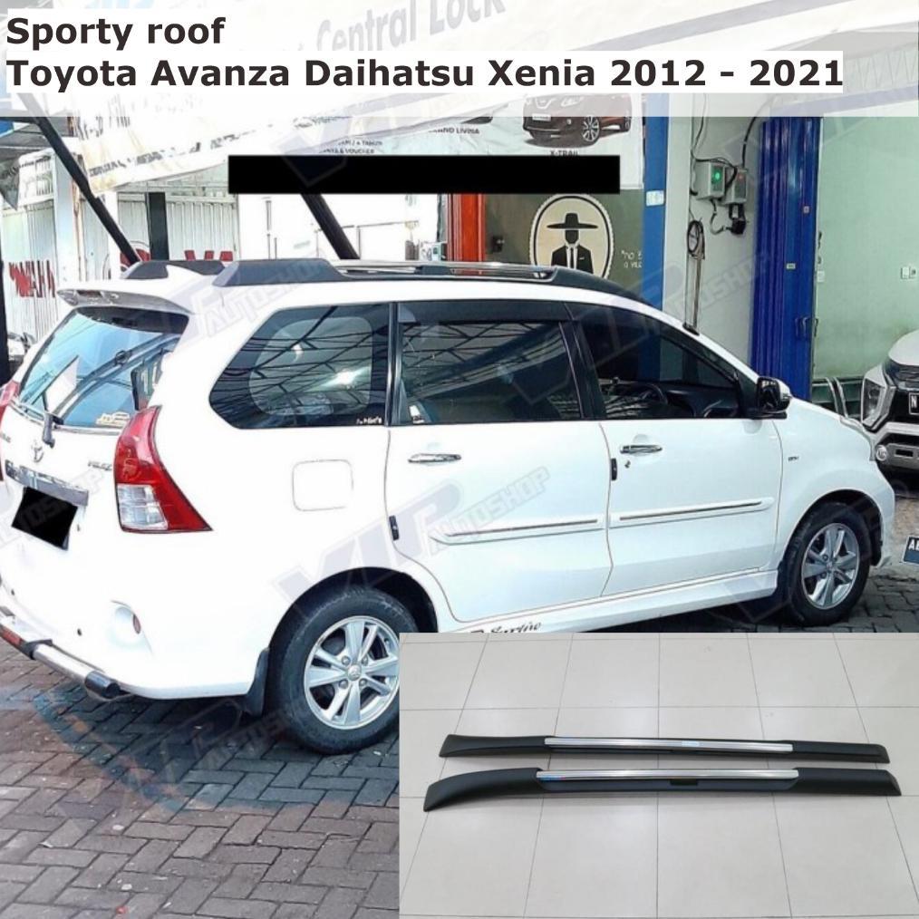 DISKON TOYOTA AVANZA DAIHATSU XENIA 2012 - 2021 SPORTY ROOF RAIL VARIASI RACK ATAP MOBIL
