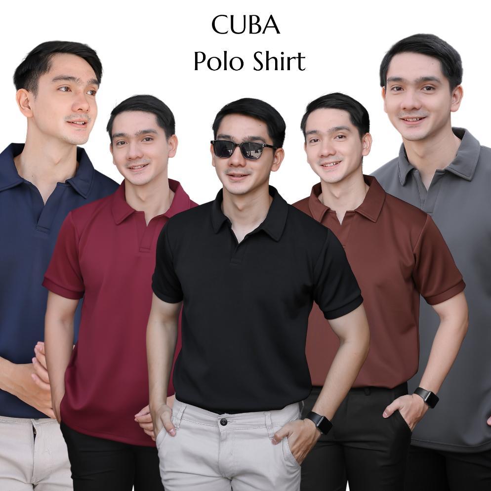 100% Aman Sanvanina Polo Shirt Pria Korea | Kaos Polo Shirt | Kaos Pria Berkerah | Cuba Poloshirt Sc