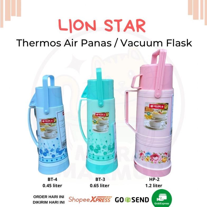 Lion Star Thermos Air Panas Vacuum Flask 0.45 0.65 1.2 Liter Termos Air Panas Kecil / Termos Piknik 