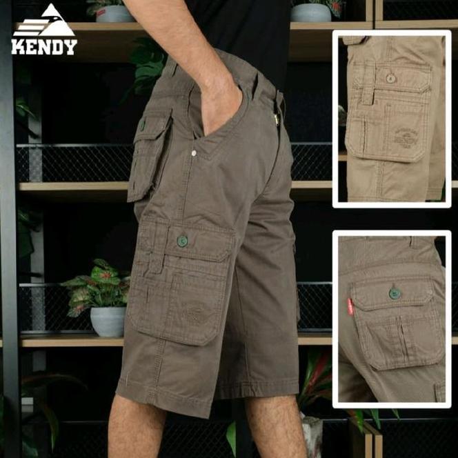 Kendy Celana Pendek Kendy Celana Pendek Cargo Pria Kantong Banyak Dan