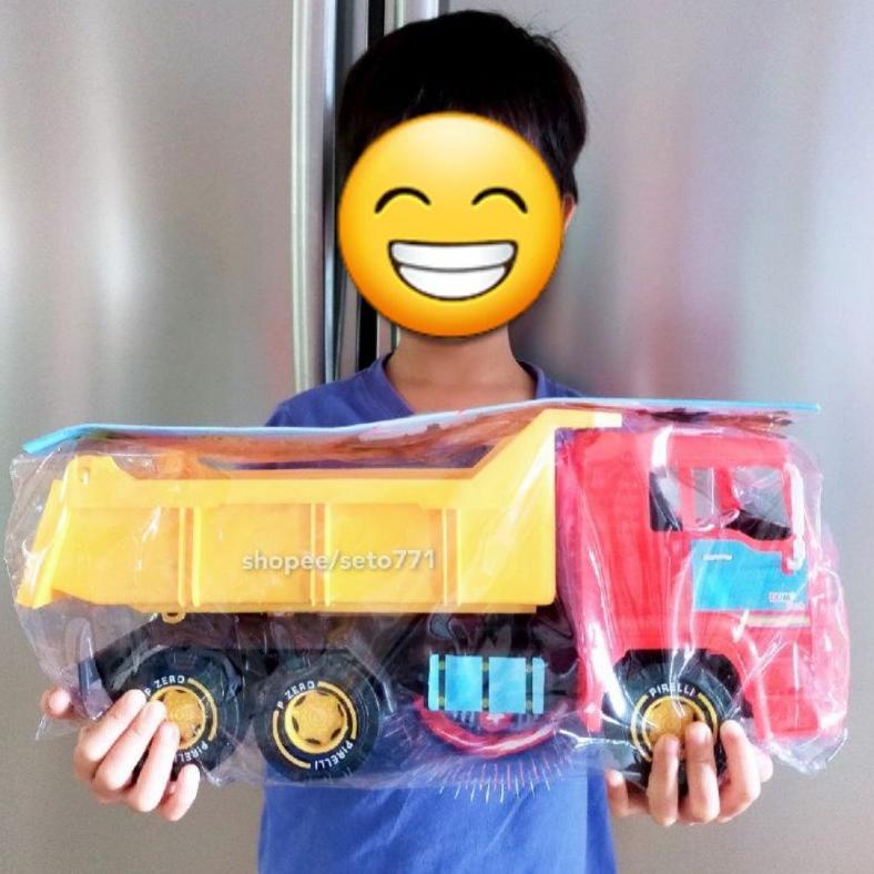 VALUE PACK MAINAN TRUK PASIR DUMP TRUCK BESAR BAHAN PLASTIK KUAT SNI