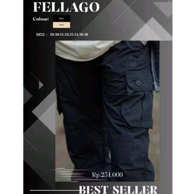 Celana Gunung Cargo Unisex Sport Jogger Pria Warna Hahan Panjang Fellasky Felago 3