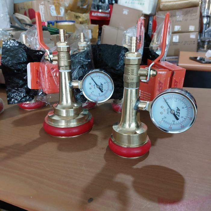 Pitot Gauge machino coupling 2.5" brass