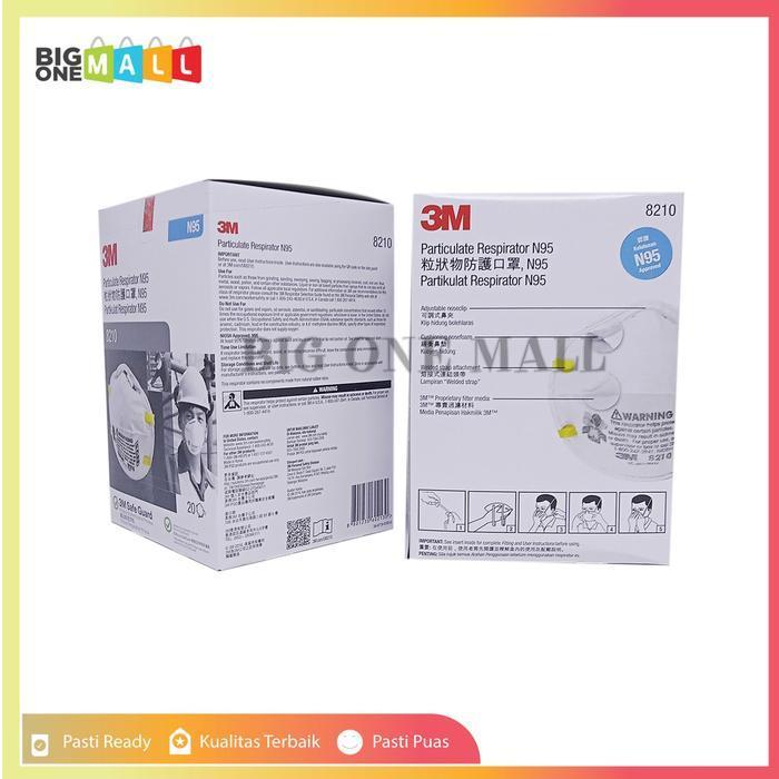 Masker 3M 8210, Masker 3M N95 8210 Box Segel, Masker N95 Bukan KN95