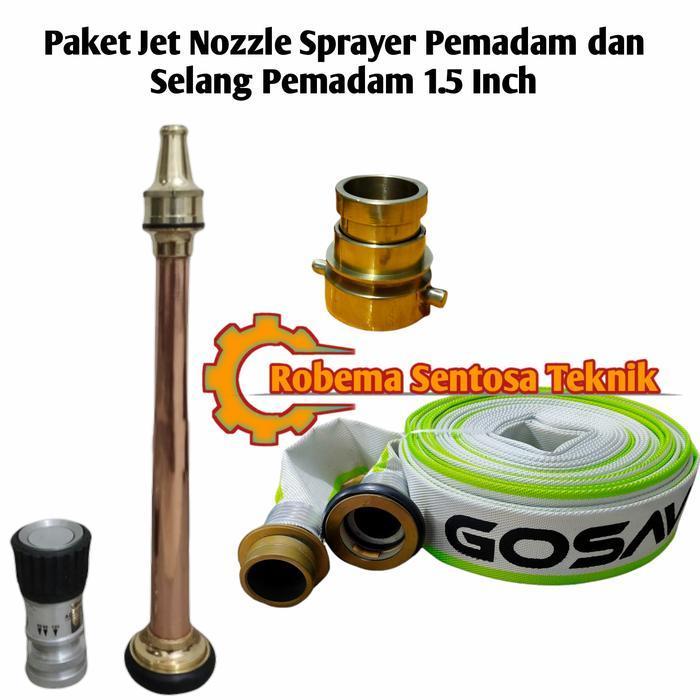 Nozzle Jet Fire Sprayer Pemadam dan Selang Pemadam Kebakaran 1.5 Inch