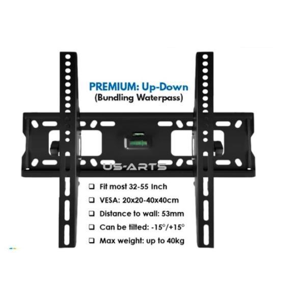 CUCI GUDANG Bracket Braket Breket LED TV 32 inch - 55 inch Braket TV LED