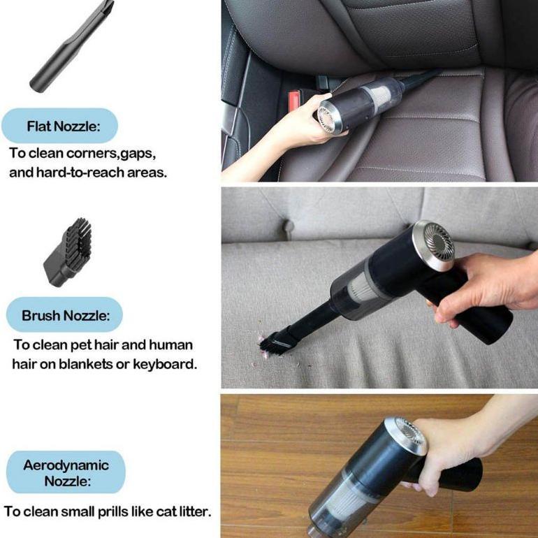 NEW Wireless Car Vacuum Cleaner Portable vacum Vakum Penyedot Debu Mini Mobil Vacuum kuat Cleaner Mi