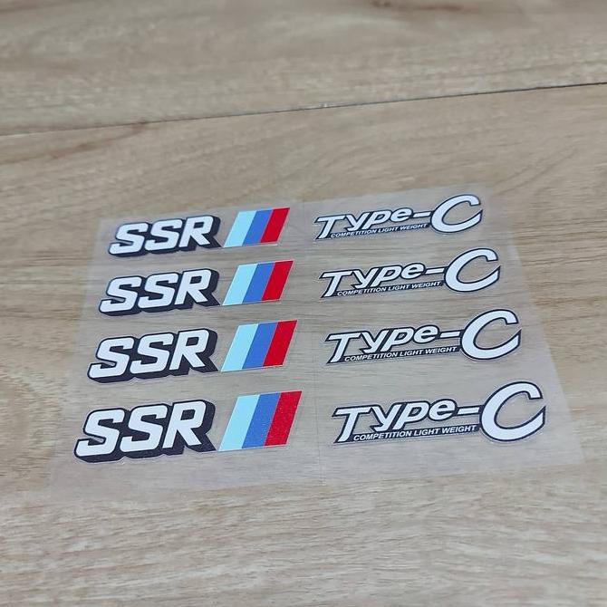 stiker untuk velg mobil SSR Type C