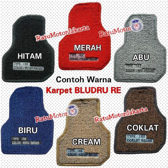 HARGA DISC - Karpet Bludru Tipe RE Mobil Sedan / SUV 2 Row Tanpa Bagasi / Tebal 10mm