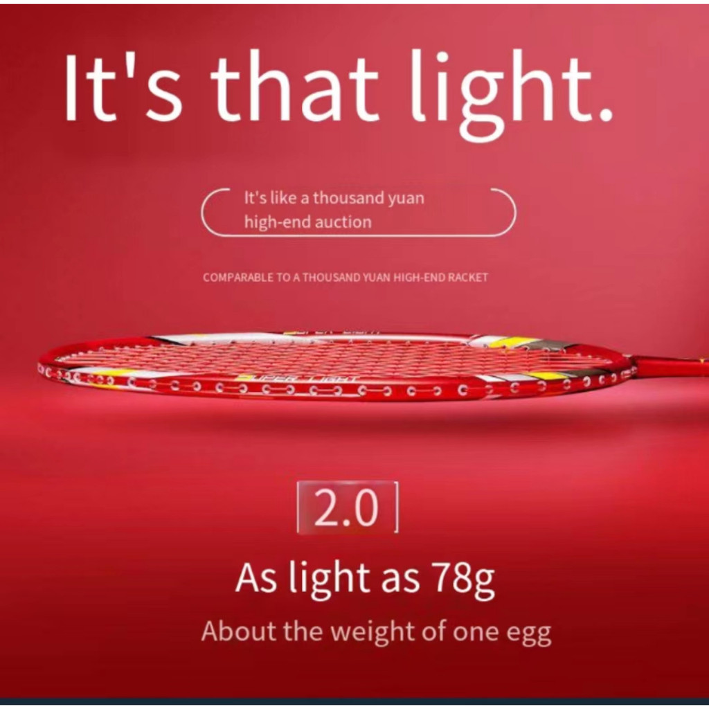 Raket Bulu Tangkis Isi 2Pcs/Raket Badminton /Raket Bulutangkis