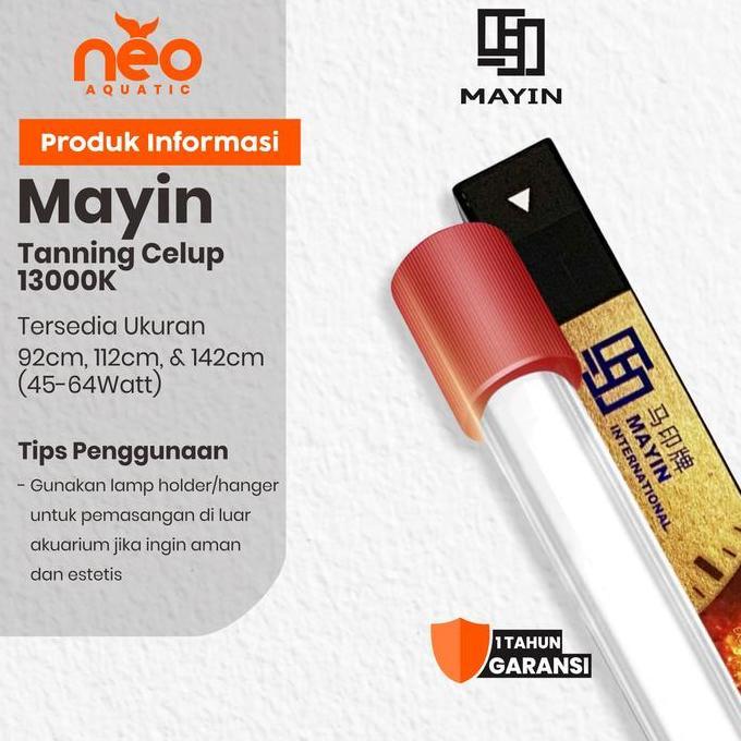 BEBAS ONGKIR - MAYIN Tanning Submersible T5 13000K Lampu Tanning Celup Arwana
