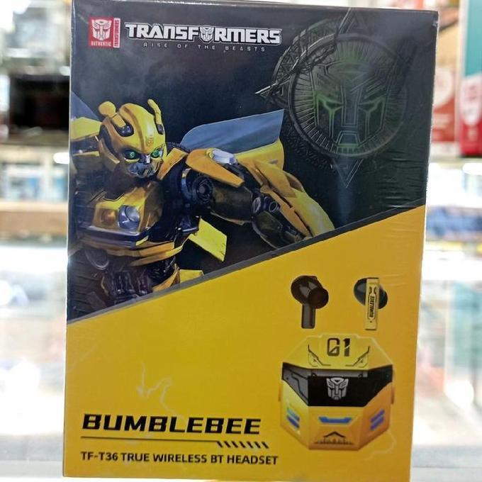 HARGA DISC - Transformers Bumblebee True Wireless Bluetooth Headset TWS Tecno TF-T36 Handsfree