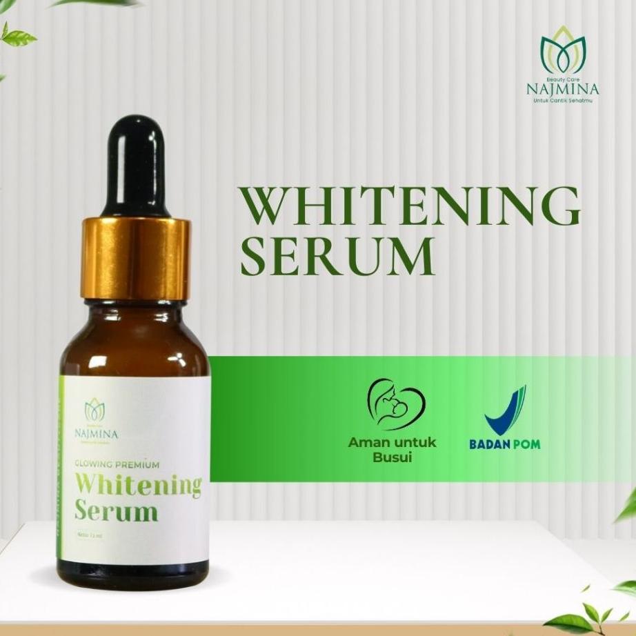 NEW Glowing Premium Whitening Serum Semua Kulit by Najmina Beautycare [terbaik][terlaris]