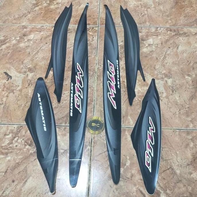 NEW STRIPING MIO SPORTY HITAM RUJI 2007 ORIGINAL