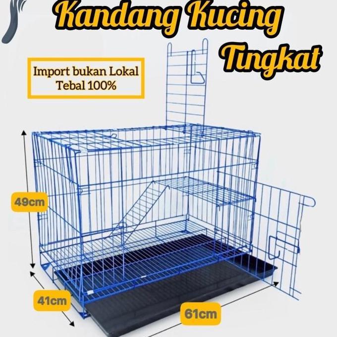 HARGA DISC - KANDANG KUCING TINGKAT BESAR JUMBO KANDANG TINGKAT ANJING SANGKAR