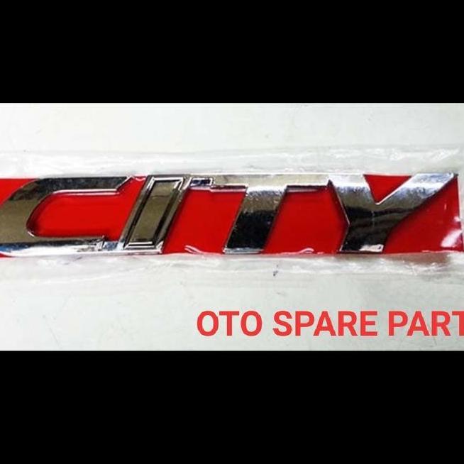 Emblem Bagasi Chrome City 2006 Honda 2007 2008