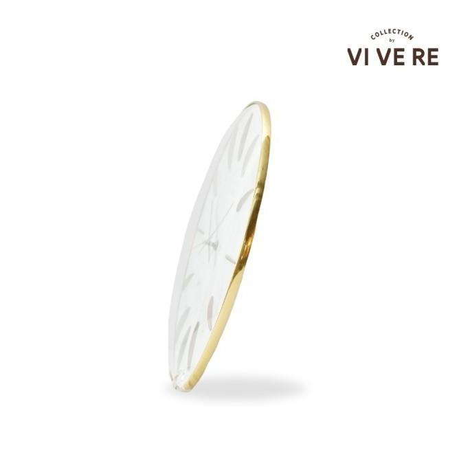VIVERE Jam Dinding Seraphine White Gold