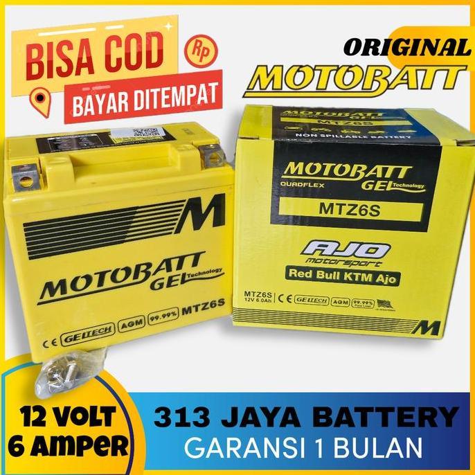 Aki Motobatt mtz6s satria FU,CBR