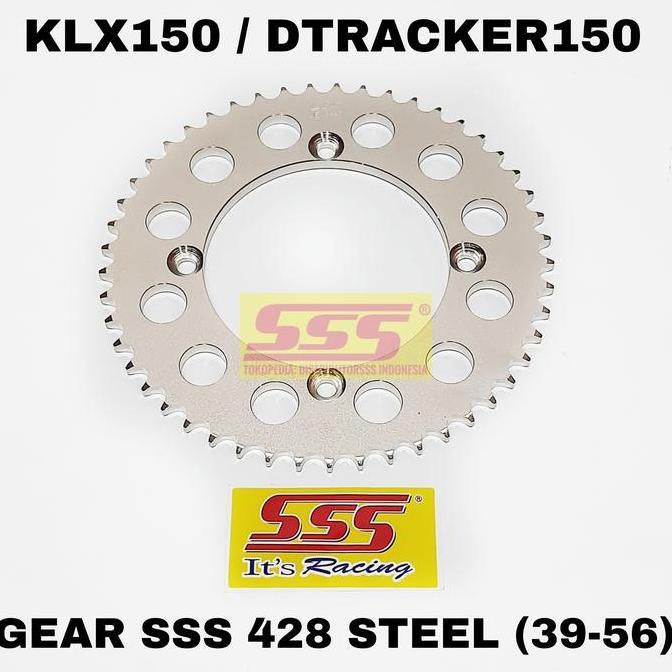 GEAR DEPAN GIR BELAKANG SSS 428 STEEL BAJA HEAVY DUTY KLX150 CB150 CBR150 TIGER GSX FU NINJA R RR SS