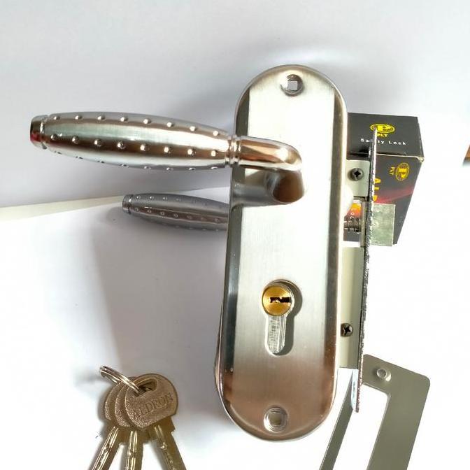 Kunci pintu kecil handle pintu kecil full set bagus