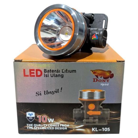 Senter Kepala Dony KL-105 Si Unyil (10W) / Dony Senter Kepala KL-105 / KL 105 / KL105 [Cahaya Putih/